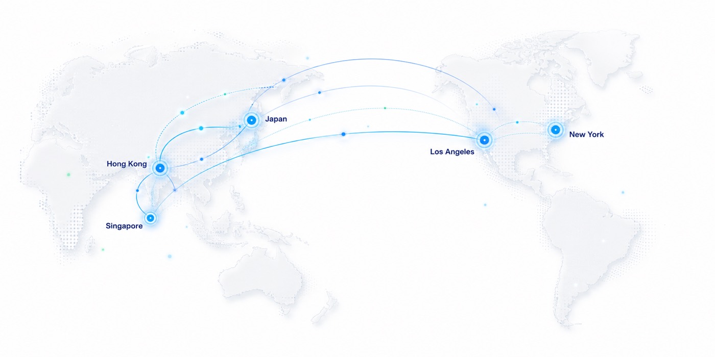 Global network map